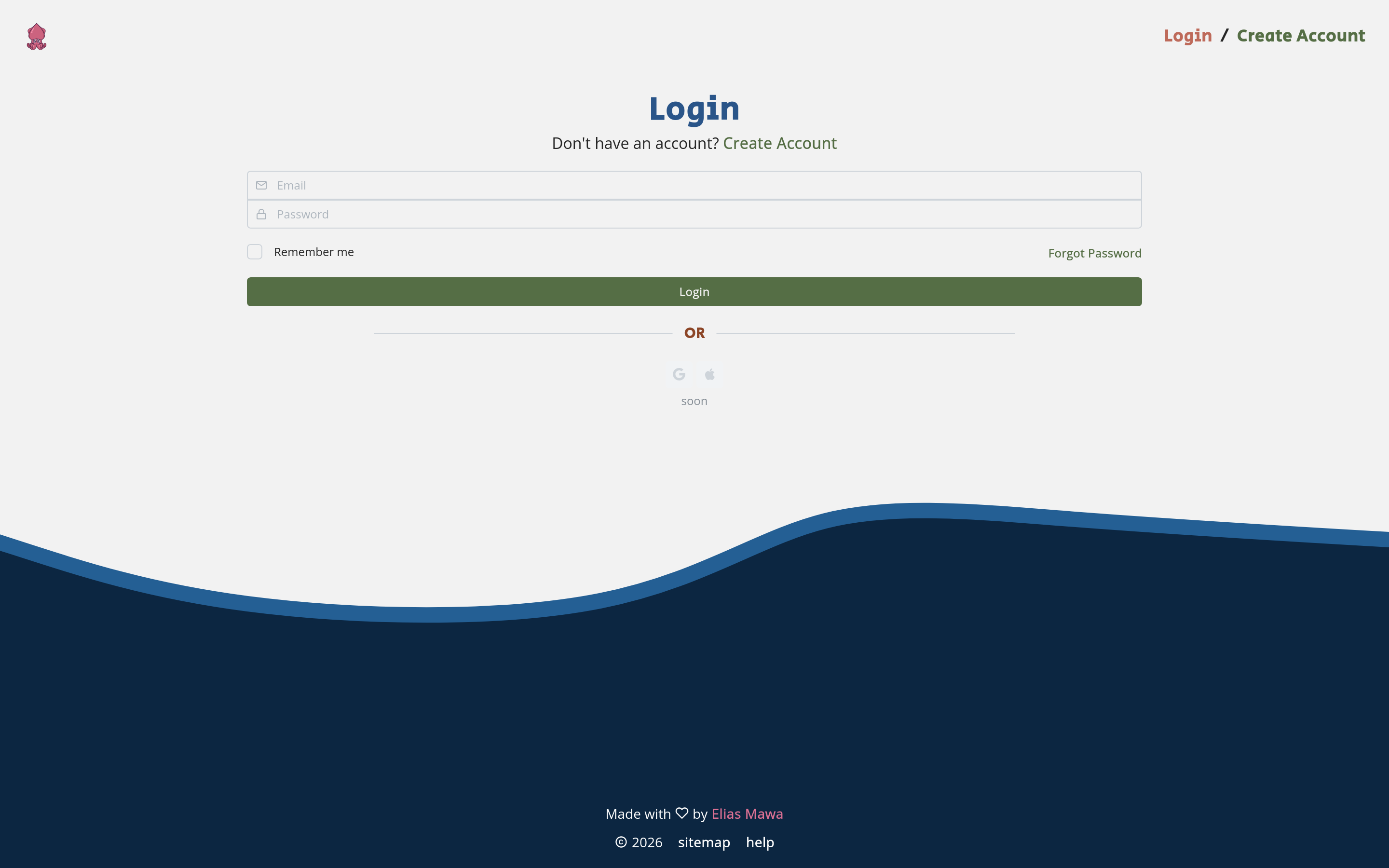 InkByte login page