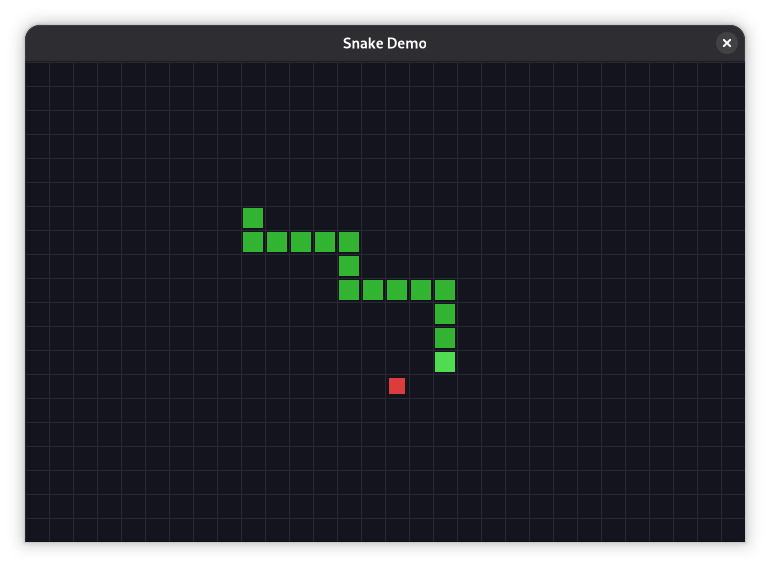 Sorbet engine snake game demo screenshot